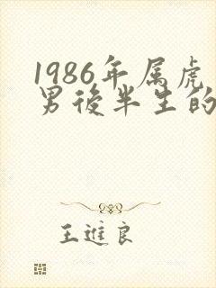 1986年属虎男后半生的命运