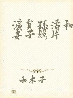 演员孙涛和她的妻子照片封面