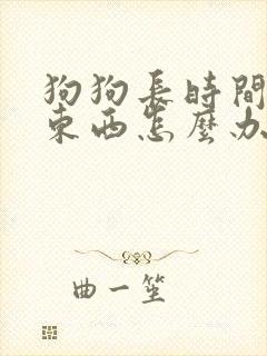 狗狗长时间不吃东西怎么办