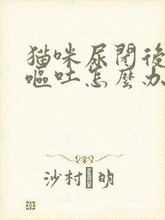 猫咪尿闭后频繁呕吐怎么办