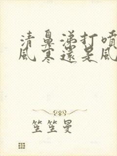 清鼻涕打喷嚏是风寒还是风热