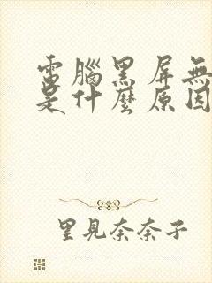 电脑黑屏无信号是什么原因