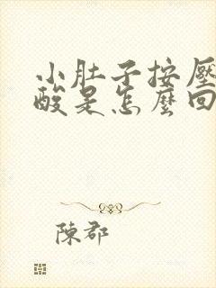 小肚子按压疼腰酸是怎么回事