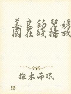 善良的儿媳们韩国在线播放