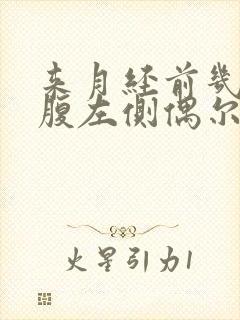 来月经前几天小腹左侧偶尔有阵痛封面