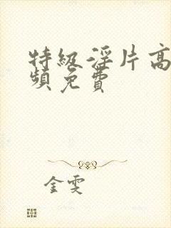 特级淫片高清视频免费