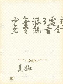 少年派3电视剧免费观看全集完整版