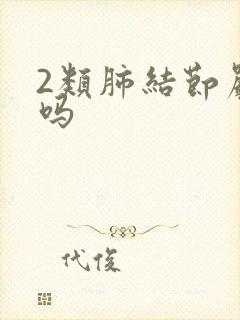 2类肺结节严重吗