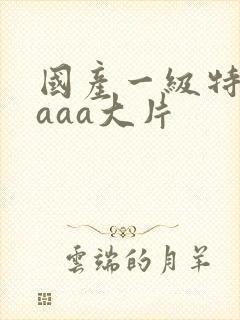 国产一级特黄aaaa大片