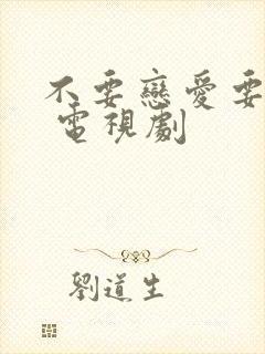 不要恋爱要结婚 电视剧封面