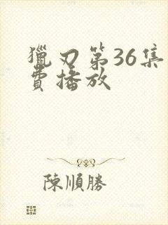 猎刃第36集免费播放