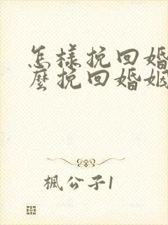 怎样挽回婚姻怎么挽回婚姻封面