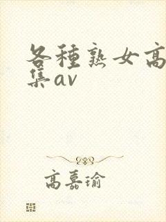 各种熟女高潮合集av