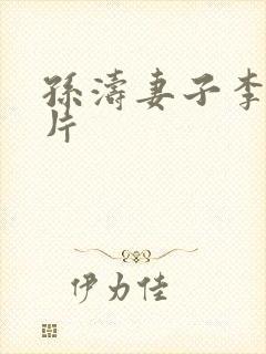 孙涛妻子李莉照片封面