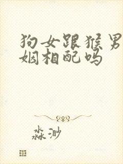 狗女跟猴男的婚姻相配吗封面