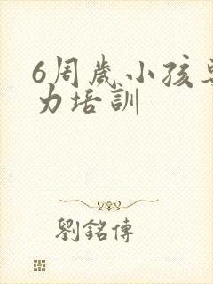 6周岁小孩专注力培训