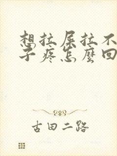 想拉屎拉不出肚子疼怎么回事