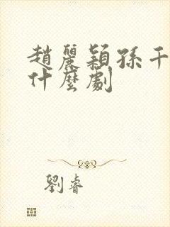 赵丽颖孙千合作什么剧