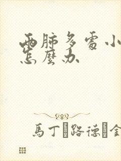 两肺多处小结节怎么办