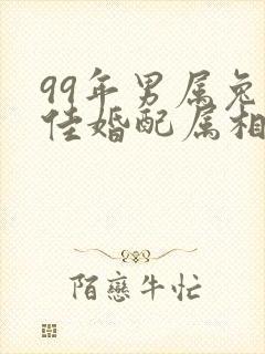 99年男属兔最佳婚配属相