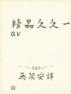 精品久久一道本av