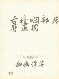 右边咽部疼是什么原因