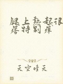 腿上热起很多疙瘩特别痒