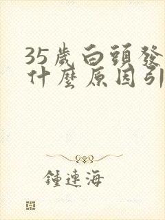 35岁白头发是什么原因引起的