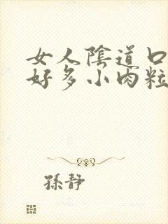 女人阴道口起了好多小肉粒像小米粒封面