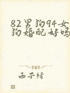 82男狗94女狗婚配好吗
