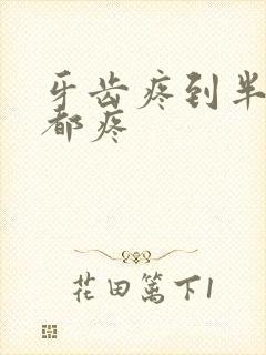 牙齿疼到半边脸都疼