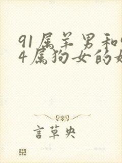 91属羊男和94属狗女的婚姻怎么样