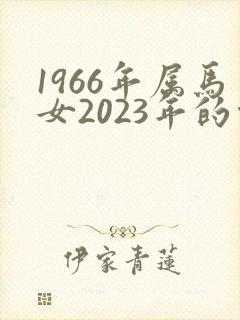 1966年属马女2023年的命运