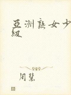 亚洲熟女少妇一级