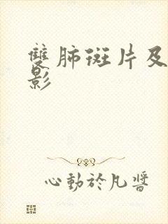 双肺斑片及结节影