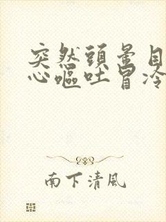 突然头晕目眩恶心呕吐冒冷汗是怎么回事封面