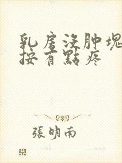 乳房没肿块,一按有点疼