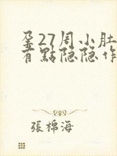 孕27周小肚子有点隐隐作痛