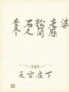 李石松老婆陈琳个人简历封面