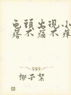 龟头出现小红疙瘩不痛不痒