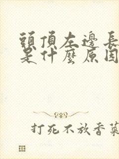 头顶左边长白发是什么原因