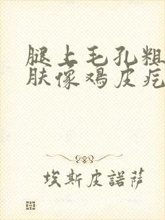 腿上毛孔粗大皮肤像鸡皮疙瘩