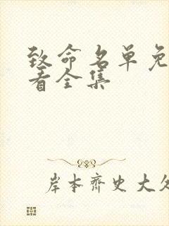 致命名单免费观看全集