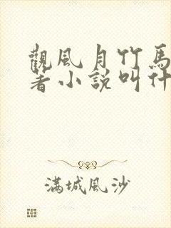 观风月竹马篇原著小说叫什么名字