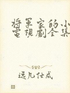 将军家的小娘子电视剧全集