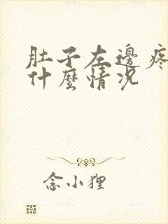 肚子左边疼男是什么情况