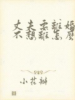 丈夫要离婚,我不想离怎么挽回