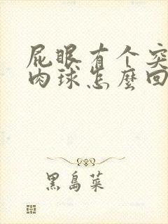 屁眼有个突出的肉球怎么回事