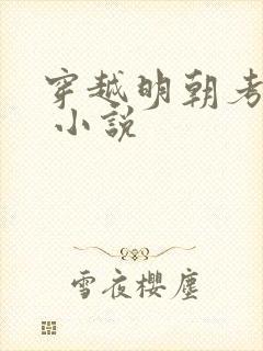 穿越明朝考科举 小说