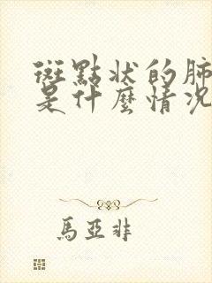 斑点状的肺结节是什么情况